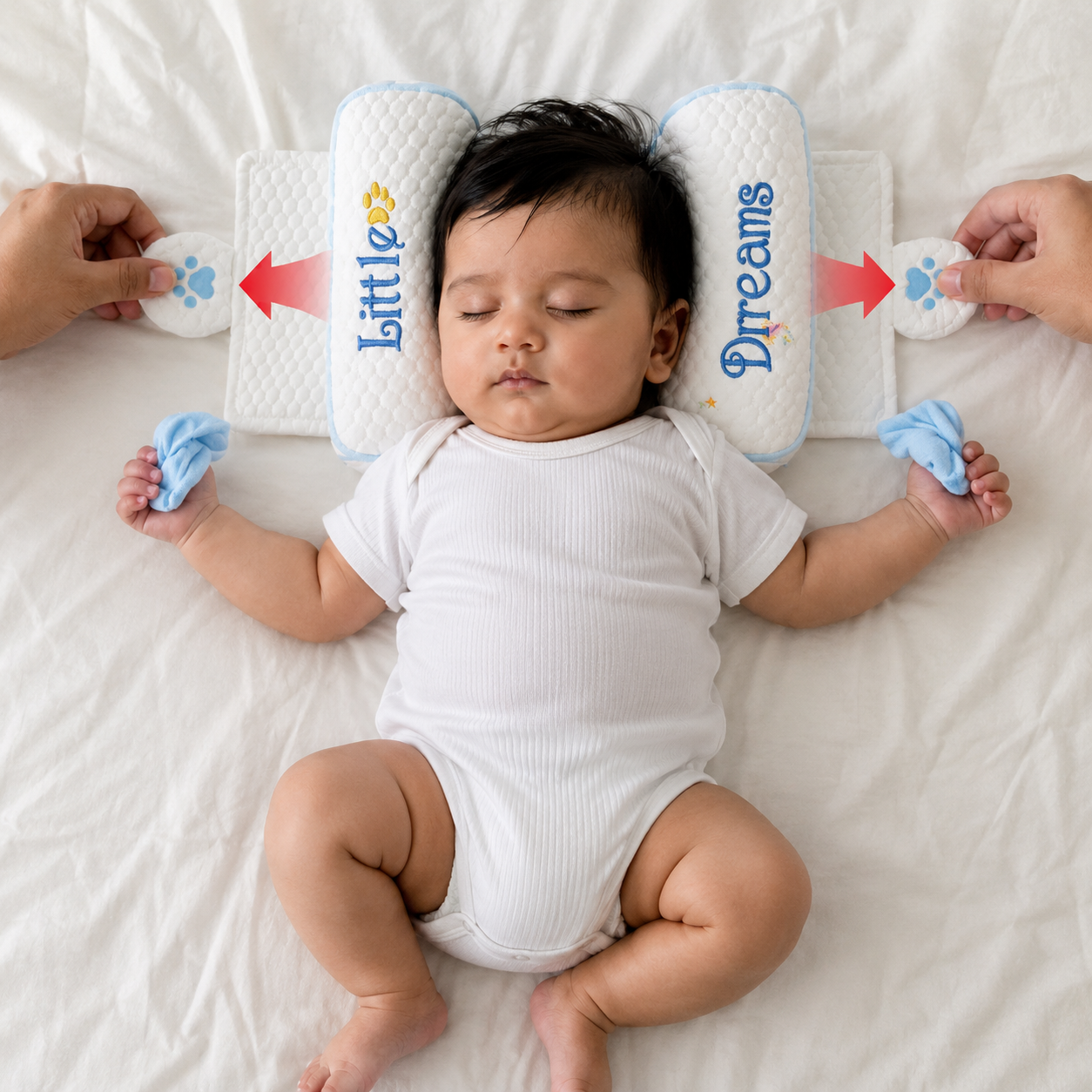 Babymamio Adjustable Baby Head Support Pillow