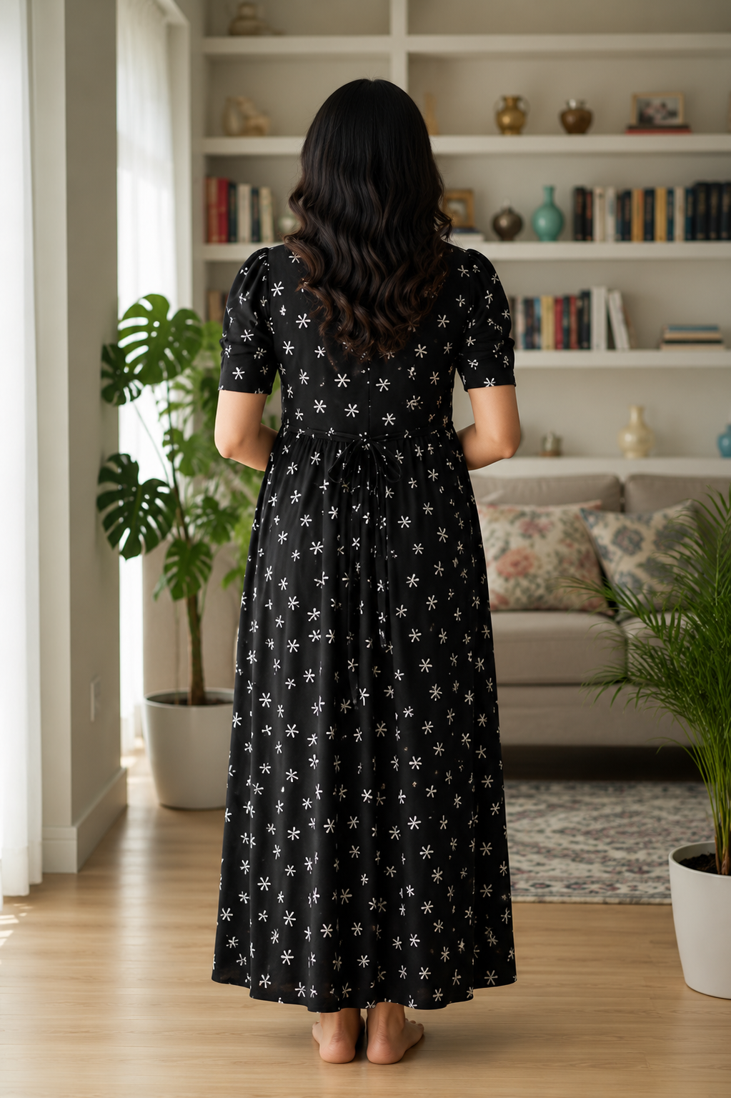 Premium Cotton Zipless Maternity & Feeding Nighty