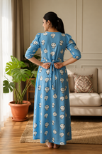 Premium Zipless Maternity & Feeding Maxi Dress