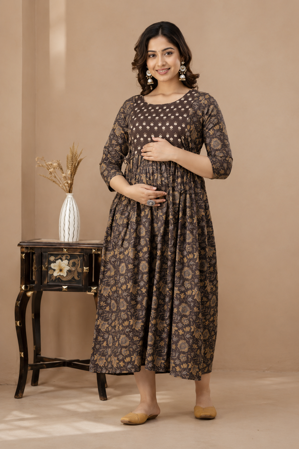 BabyMamio Premium Rayon Maternity & Feeding Kurti