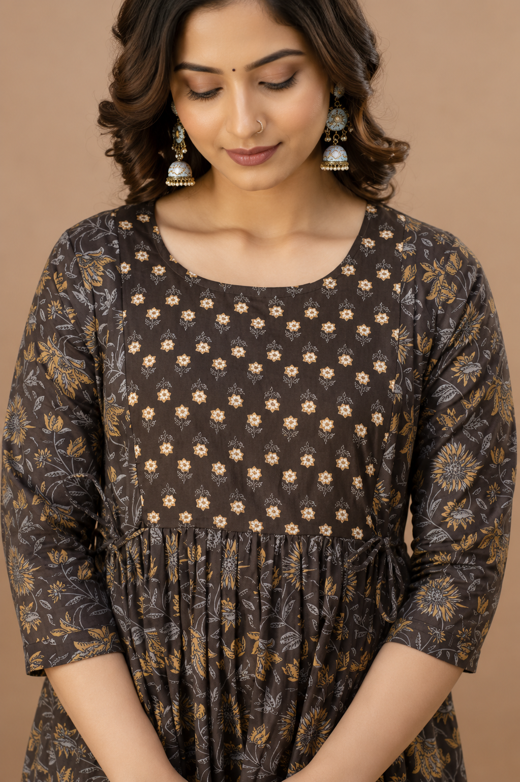 BabyMamio Premium Rayon Maternity & Feeding Kurti