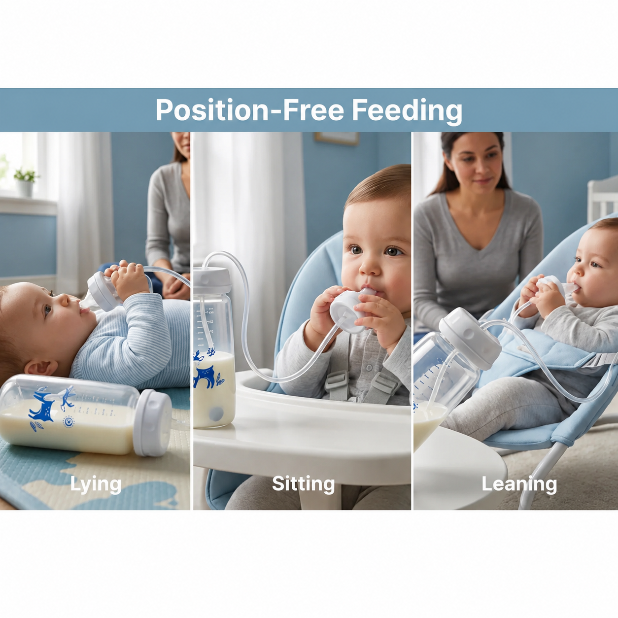 Hands-Free Feeding Bottle
