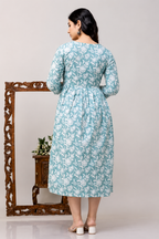 Premium Cotton Maternity & Feeding Dress