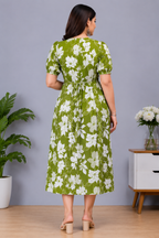 Elegant Maternity & Feeding Anarkali Kurti with Dual Side Zippers