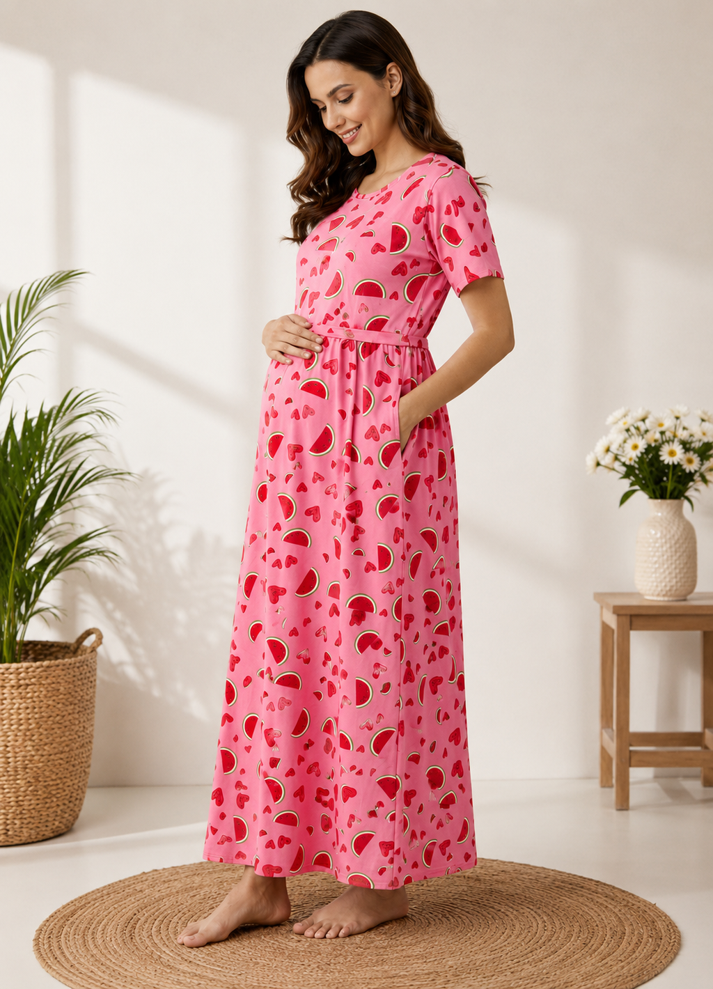 Premium Zipless Maternity & Feeding Dress