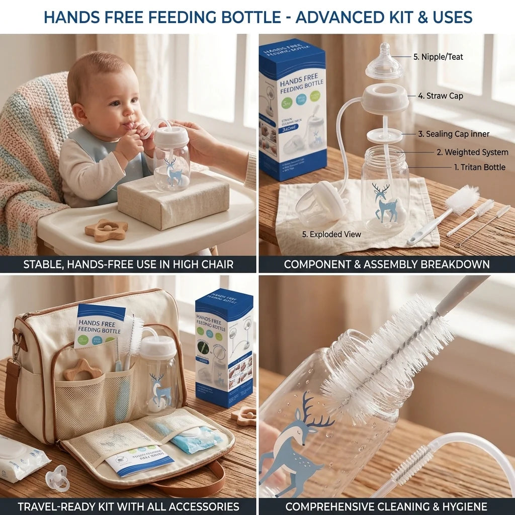 Hands-Free Feeding Bottle